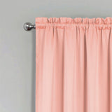 RT Designers Collection 100% Polyester Twilight Blackout Rod Pocket Curtain Panel 54" x 84" Blush
