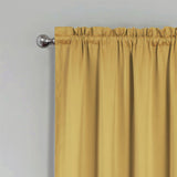 RT Designers Collection 100% Polyester Twilight Blackout Rod Pocket Curtain Panel 54" x 84" Sesame