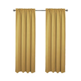 RT Designers Collection 100% Polyester Twilight Blackout Rod Pocket Curtain Panel 54" x 84" Sesame