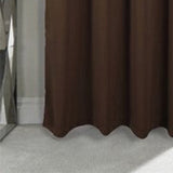 RT Designers Collection 100% Polyester Twilight Blackout Rod Pocket Curtain Panel Chocolate