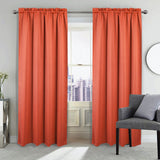 RT Designers Collection 100% Polyester Twilight Blackout Rod Pocket Curtain Panel 54" x 84" Coral