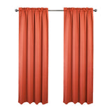 RT Designers Collection 100% Polyester Twilight Blackout Rod Pocket Curtain Panel 54" x 84" Coral