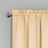 RT Designers Collection 100% Polyester Twilight Blackout Rod Pocket Curtain Panel 54" x 84" Ivory