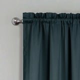 RT Designers Collection 100% Polyester Twilight Blackout Rod Pocket Curtain Panel Navy