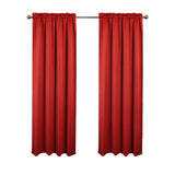 RT Designers Collection 100% Polyester Twilight Blackout Rod Pocket Curtain Panel Red
