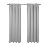 RT Designers Collection 100% Polyester Twilight Blackout Rod Pocket Curtain Panel 54" x 84" Silver