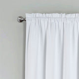 RT Designers Collection 100% Polyester Twilight Blackout Rod Pocket Curtain Panel 54" x 84" White