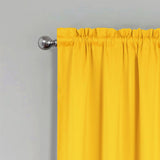 RT Designers Collection 100% Polyester Twilight Blackout Rod Pocket Curtain Panel 54" x 84" Yellow