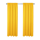 RT Designers Collection 100% Polyester Twilight Blackout Rod Pocket Curtain Panel 54" x 84" Yellow