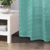 RT Designers Collection Wanda Box Voile Light Filtering One Grommet Curtain Panel 54" x 90" Aqua
