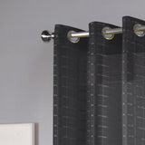 RT Designers Collection Wanda Box Voile Light Filtering One Grommet Curtain Panel 54" x 90"