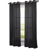 RT Designers Collection Wanda Box Voile Light Filtering One Grommet Curtain Panel 54" x 90"
