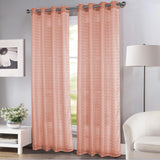 RT Designers Collection Wanda Box Voile Light Filtering One Grommet Curtain Panel 54" x 90"