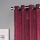 RT Designers Collection Wanda Box Voile Light Filtering One Grommet Curtain Panel 54" x 90"