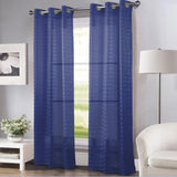 RT Designers Collection Wanda Box Voile Light Filtering One Grommet Curtain Panel 54" x 90"