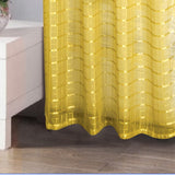 RT Designers Collection Wanda Box Voile Light Filtering One Grommet Curtain Panel 54" x 90" Neon yellow