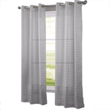 RT Designers Collection Wanda Box Voile Light Filtering One Grommet Curtain Panel 54" x 90"