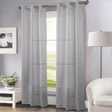 RT Designers Collection Wanda Box Voile Light Filtering One Grommet Curtain Panel 54" x 90"