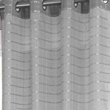 Wanda Box Voile 2-Piece Blackout Curtain 38" X 84" Silver by Rt Designers Collection