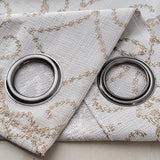 RT Designer Collection Woodbridge Jacquard Grommet Luxurious Modern Design Curtain Panel 54" x 84" Taupe