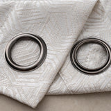 RT Designer Collection Wilton Jacquard Grommet Luxurious Modern Design Curtain Panel 54" x 84" Taupe