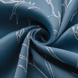 RT Designer Collection Luciana 2 Pack Embroidered Blackout Luxurious Decorative Grommet Curtain Panel 36" x 84" Wedgwood