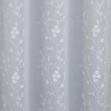 RT Designer Collection Lilian 2 Pack Embroidered Blackout Luxurious Decorative Grommet Curtain Panel 36" x 84" Silver