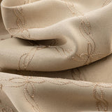 RT Designer Collection Gable 2 Pack Embroidered Blackout Luxurious Decorative Grommet Curtain Panel 36" x 84" Beige