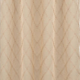 RT Designer Collection Gable 2 Pack Embroidered Blackout Luxurious Decorative Grommet Curtain Panel 36" x 84" Beige