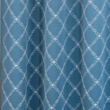 RT Designer Collection Gable 2 Pack Embroidered Blackout Luxurious Decorative Grommet Curtain Panel 36" x 84" Slate Blue