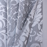RT Designer Collection Baylor Jacquard 2 Pack Luxurious Modern Design Curtain Panel Pair 36" x 84" Grey