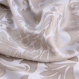 RT Designer Collection Baylor Jacquard 2 Pack Luxurious Modern Design Curtain Panel Pair 36" x 84" Taupe