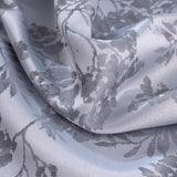 RT Designer Collection Oakville Jacquard 2 Pack Luxurious Modern Design Curtain Panel Pair 36" x 84" Silver