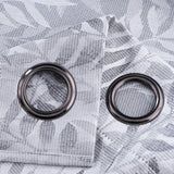 RT Designer Collection Ellis Jacquard 2 Pack Luxurious Modern Design Curtain Panel Pair 36" x 84" Grey