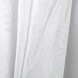 RT Designer Collection Ellis Jacquard 2 Pack Luxurious Modern Design Curtain Panel Pair 36" x 84" White