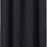 RT Designer Collection Delmar 2 Pack Luxurious Decorative Grommet Curtain Panel 54" x 84" Black