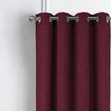 RT Designer Collection Delmar 2 Pack Luxurious Decorative Grommet Curtain Panel 54" x 84" Burgundy