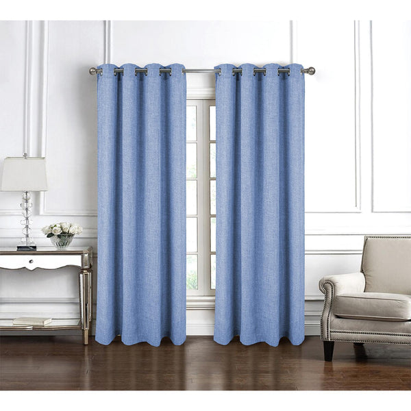 RT Designer Collection Delmar 2 Pack Luxurious Decorative Grommet Curtain Panel