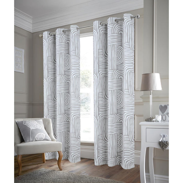 RT Designer Collection Ashton Print 2 Pack Blackout Grommet Luxurious Modern Des