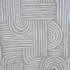 RT Designer Collection Ashton Print 2 Pack Blackout Grommet Luxurious Modern Design Curtain Panel 36" x 84" Silver