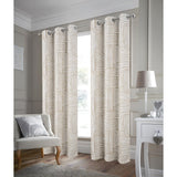 RT Designer Collection Ashton Print 2 Pack Blackout Grommet Luxurious Modern Design Curtain Panel 36" x 84" Taupe