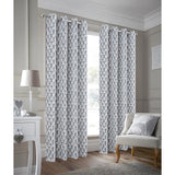 RT Designer Collection Justice Printed 2 Pack Blackout Luxurious Decorative Grommet Curtain Panel 36" x 84" Grey