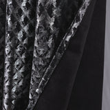 RT Designers Collection Hailey Halo Foil Blackout Polyester Grommet 2 Pack Window Curtain Panel Set 36" x 84" Black