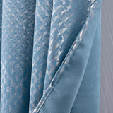 RT Designers Collection Hailey Halo Foil Blackout Polyester Grommet 2 Pack Window Curtain Panel Set 36" x 84" Wedge