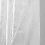 RT Designers Collection Bexley Foil Jacquard Polyester Grommet 2 Pack Window Curtain Panel Set 36" x 84" White/Silver