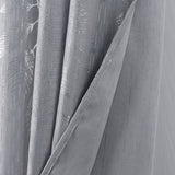 RT Designers Collection Bexley Foil Jacquard Polyester Grommet 2 Pack Window Curtain Panel Set 36" x 84" Grey