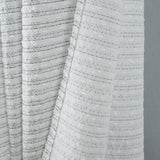 RT Designer Collection Barnet Jacquard 2 Pack Luxurious Modern Design Curtain Panel 36" x 84" Charcoal