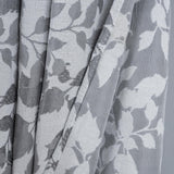 RT Designer Collection Brent Jacquard 2 Pack Luxurious Modern Design Curtain Panel 36" x 84" Silver