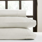 Perthshire Platinum Concepts 1000 Thread Count Solid Sateen Sheet - 4 Piece Set - Ivory