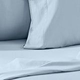 Perthshire Platinum Concepts 1200 Thread Count Solid Sateen Sheet - 4 Piece Set - Lite Blue